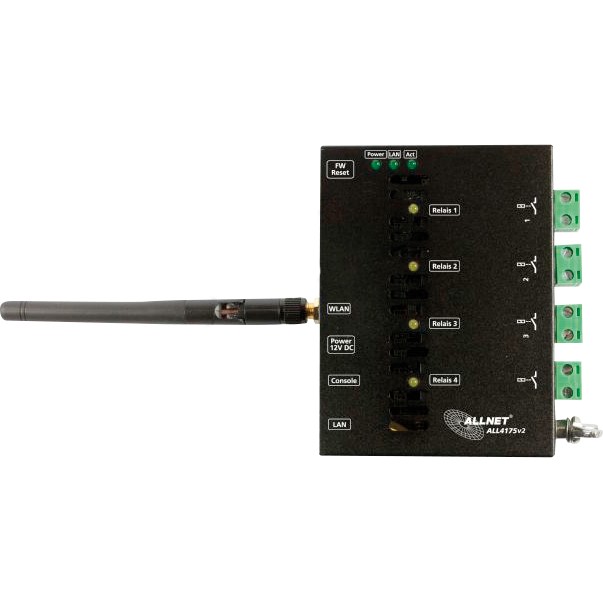 ALLNET ALL4175v2 Network Relay Switch – 4x 230VAC/10A Smart Automation Controller