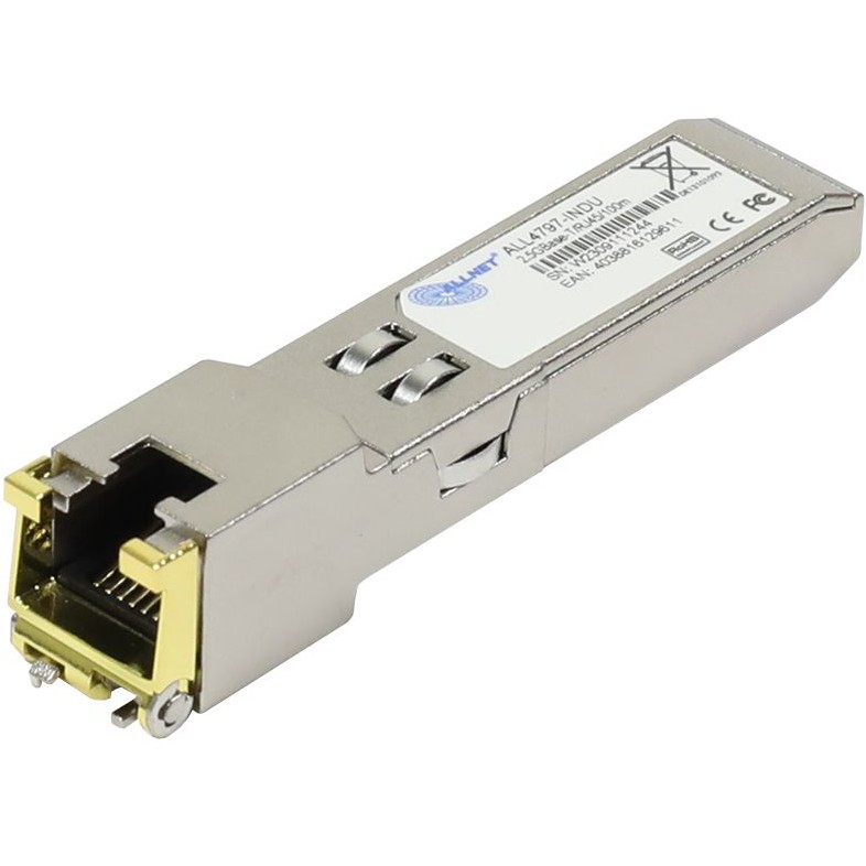 Aksesorë për Rrjet ALLNET Switch Modul ALL4797-INDU SFP(Mini-GBIC). 2.5Gbit. RJ45(TP). uncodiert. Industrial -40/+85 Grad