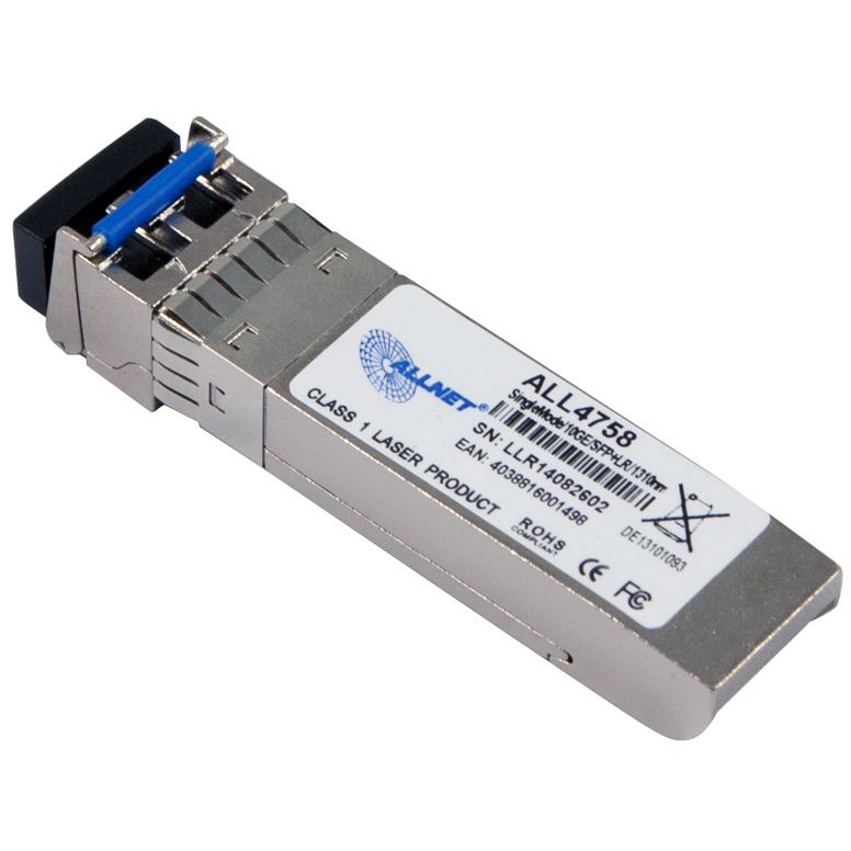 ALLNET SFP+ Module ALL4758-INDU 10G LR LC 1310nm Singlemode 20km Industrial -40/+85°C DDM Mini-GBIC