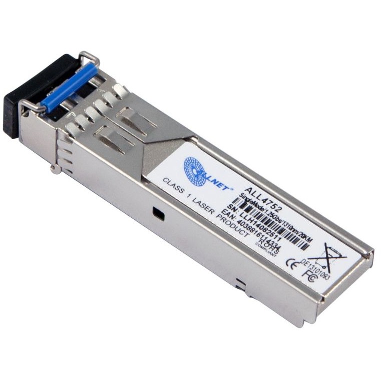 ALLNET Switch Modul ALL4752-INDU SFP(Mini-GBIC). 1000Mbit. LX/LC. 20KM. Industrial. -40/+85 Grad.