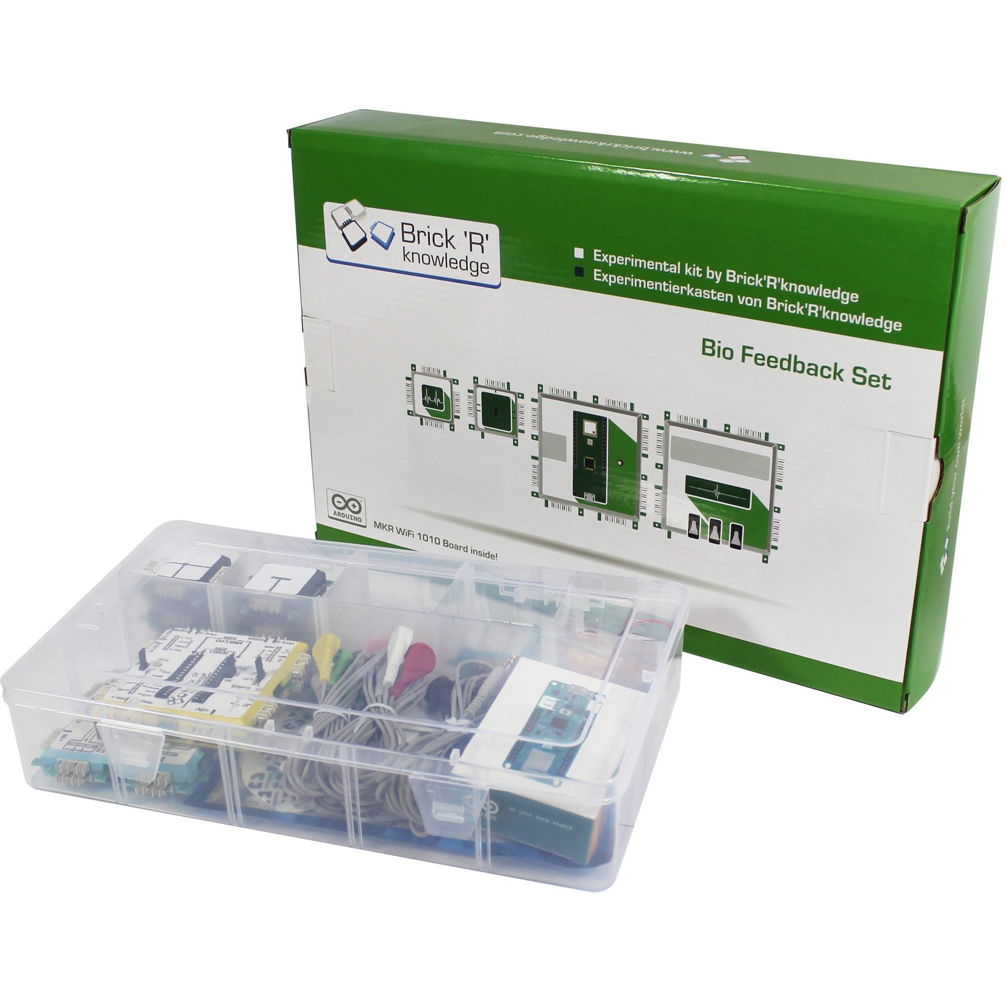 ALLNET Brick’R’knowledge Bio Feedback Set Arduino MKR 1010 EEG ECG EMG Pulse Oximeter STEM Learning Kit ALL-BRICK-0703