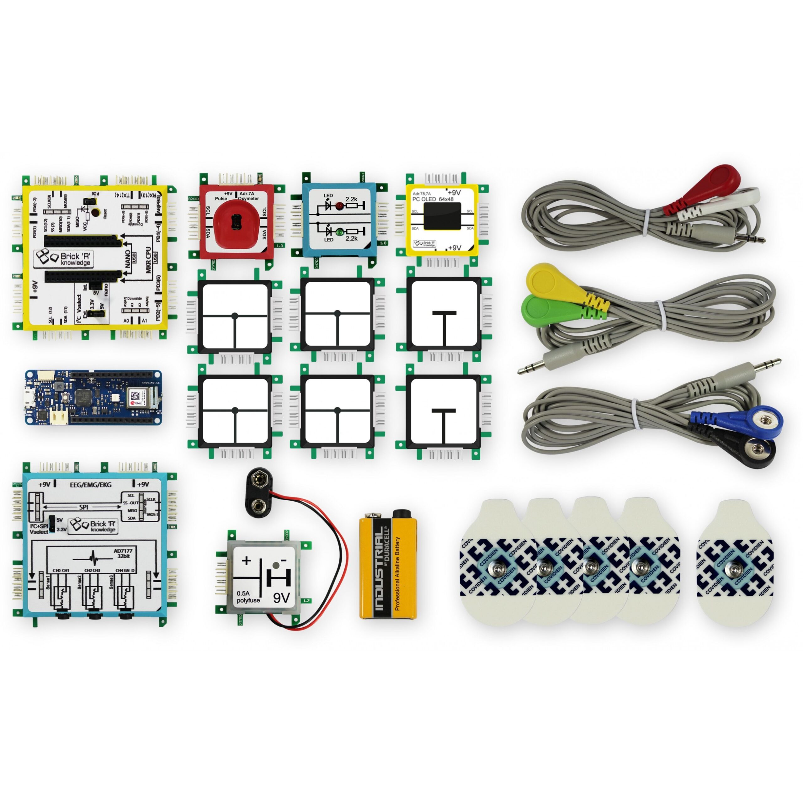 ALLNET Brick’R’knowledge Bio Feedback Set Arduino MKR 1010 EEG ECG EMG Pulse Oximeter STEM Learning Kit ALL-BRICK-0703 - Figura 4