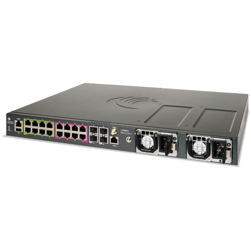 Cambium cnMatrix TX2020R-P 16+4 Port PoE Managed Switch – 10G SFP+ Enterprise L2/L3 Network Switch