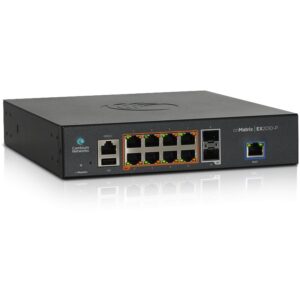 Cambium cnMatrix EX2010-P 8+2 Port PoE+ Managed Switch – Gigabit L2 Enterprise Switch 20Gbps