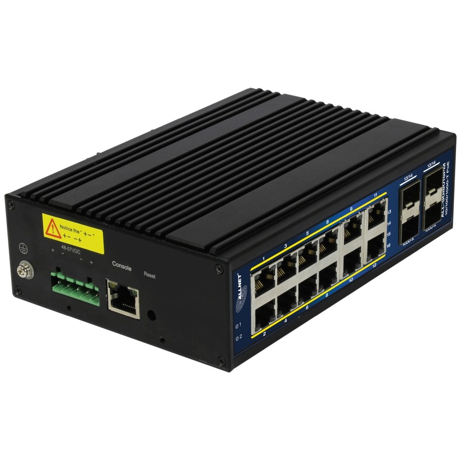 Switch ALLNET 12+4P ALL-SGI8016PM POE+ M industrial - Figura 3