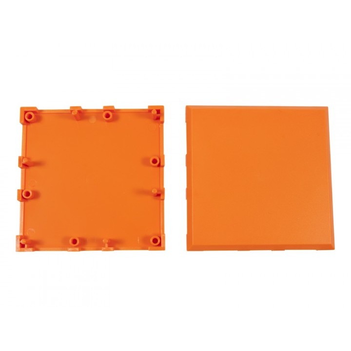 Aksesorë për Rrjet ALLNET BrickRknowledge Kunststoffschale 2x2 portokalli lart dhe poshtë 10er Pack - Figura 2