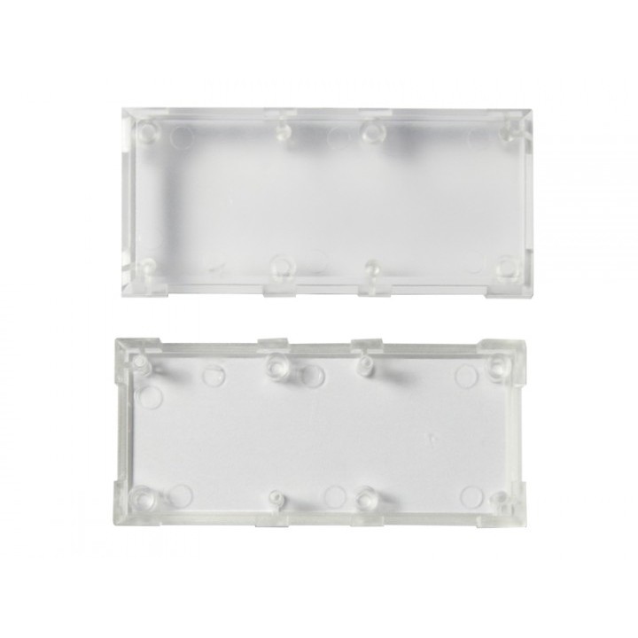 Aksesorë për Rrjet ALLNET BrickRknowledge Kunststoffschale 2x1 transparent lart dhe poshtë 10er Pack - Figura 2