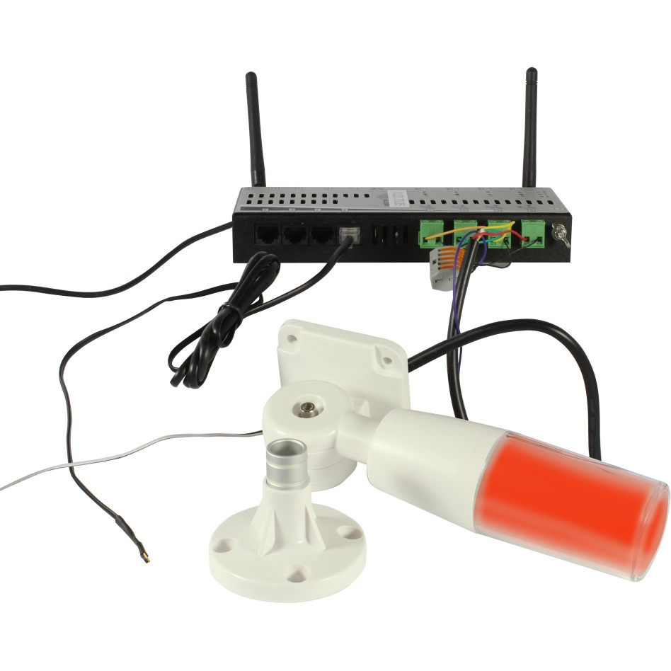 ALLNET MSR Signal & Warning Lamp – Red/Yellow/Green Flash Light with Buzzer for Industrial Automation