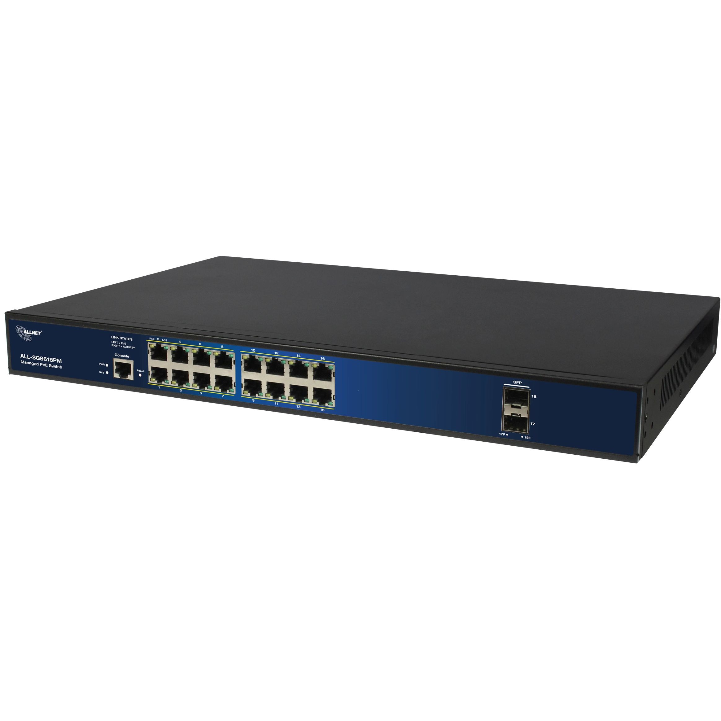 Switch ALLNET 16+2P Allnet ALL-SG8618PM POE M