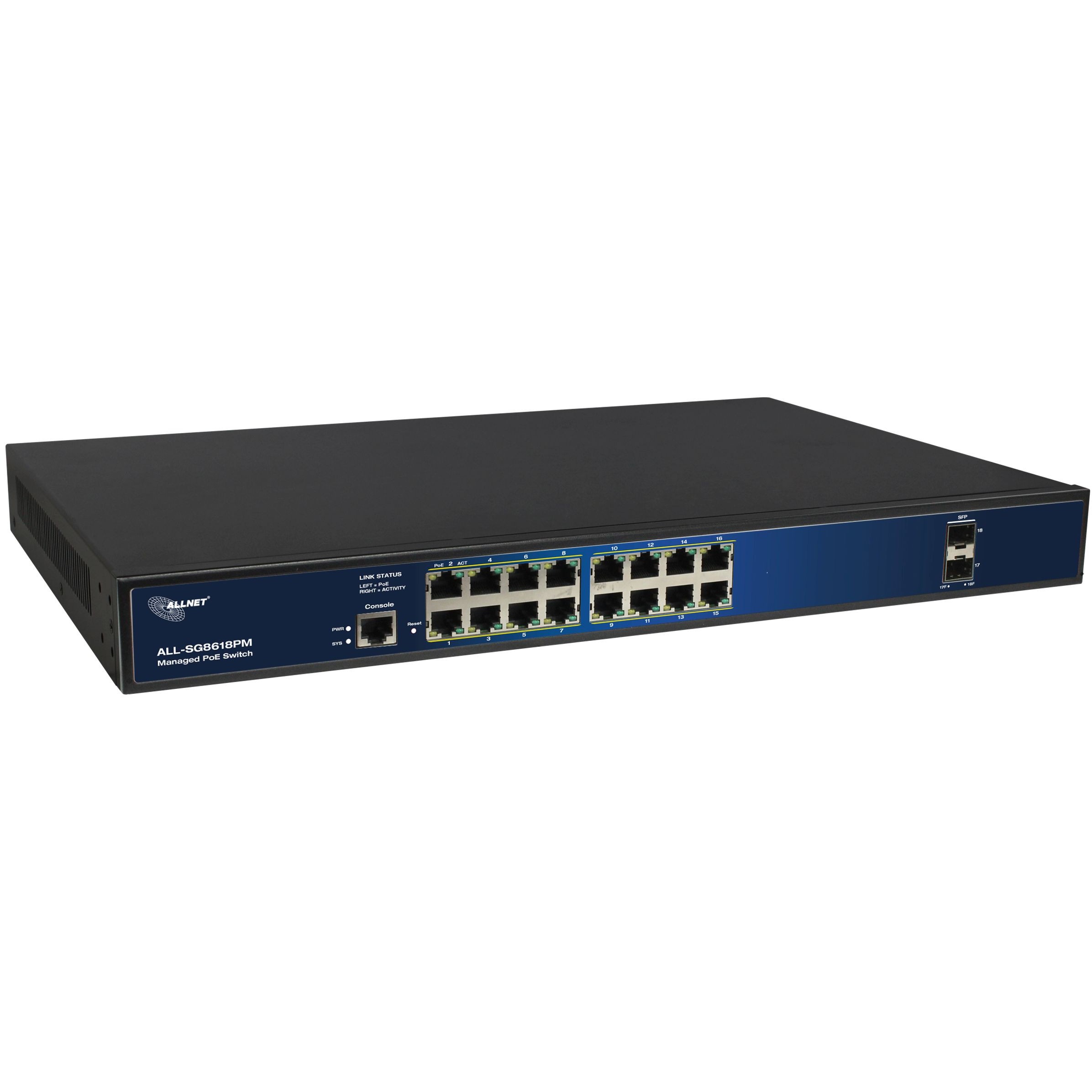 Switch ALLNET 16+2P Allnet ALL-SG8618PM POE M - Figura 2
