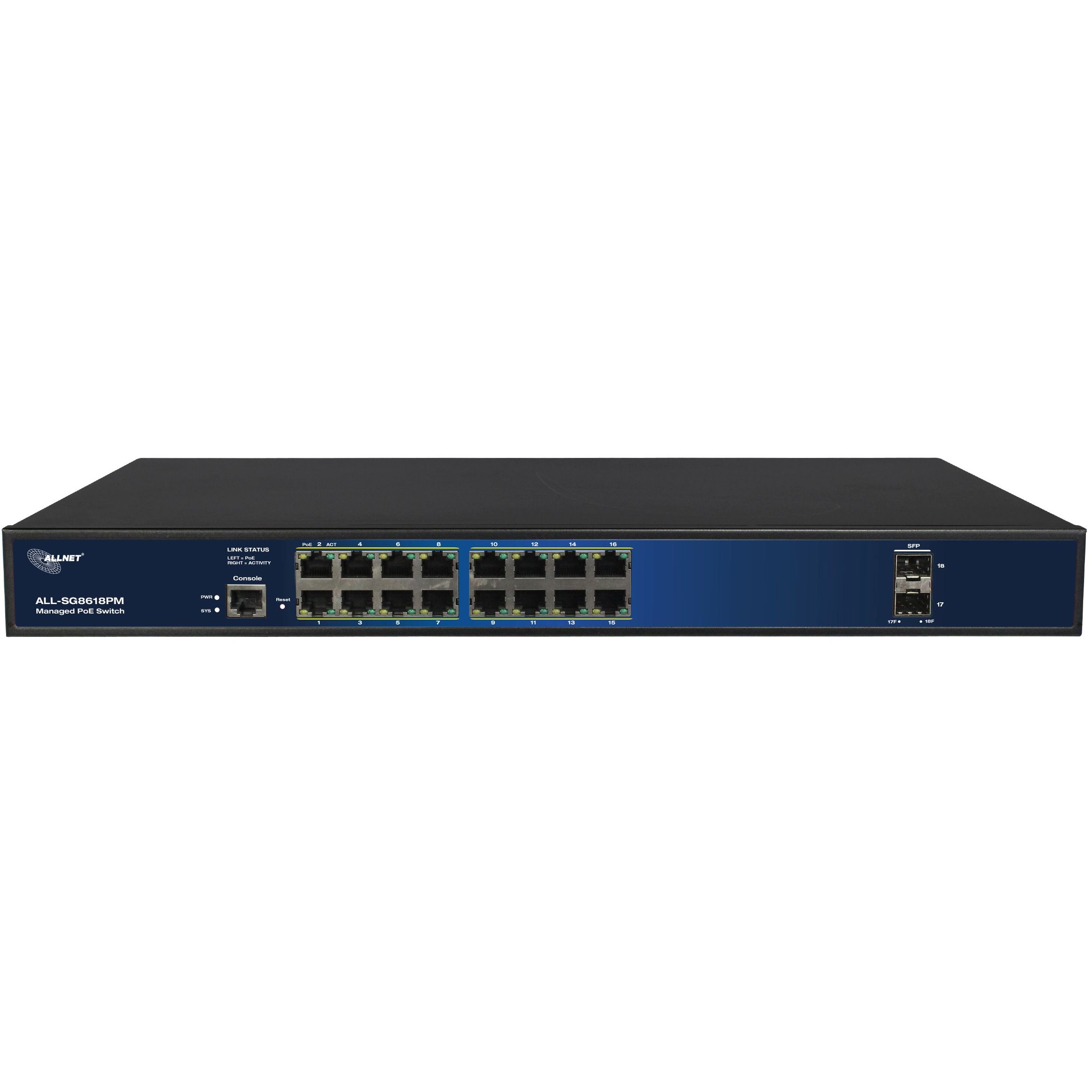 Switch ALLNET 16+2P Allnet ALL-SG8618PM POE M - Figura 3