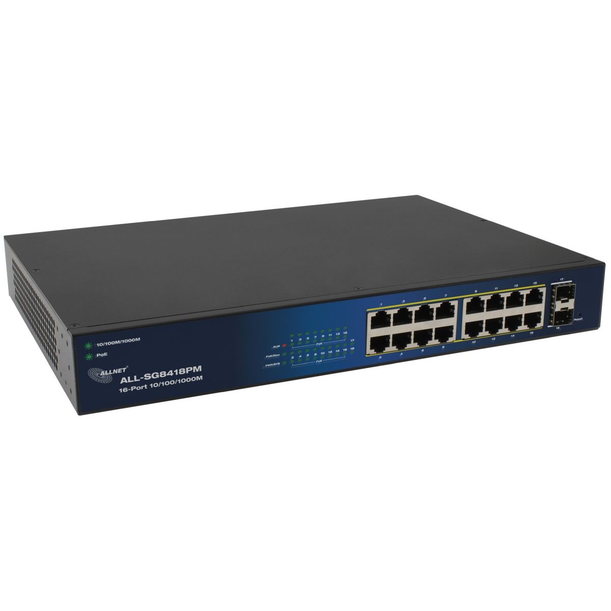 Switch ALLNET 16+2P Allnet ALL-SG8418PM POE M - Figura 3