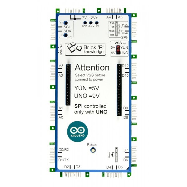 Aksesorë për Rrjet ALLNET Brick’R’knowledge Arduino Brick për UNO dhe YUN