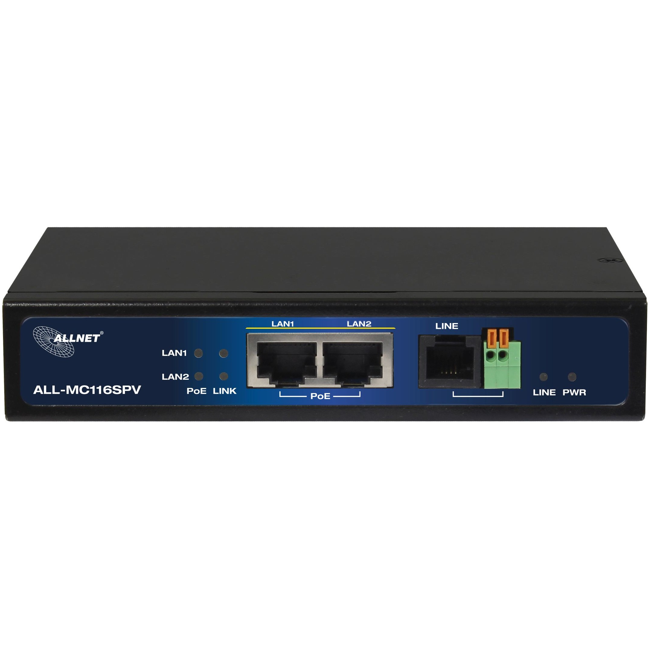 ALLNET ALL-MC116SPV-VDSL2 VDSL2 Vectoring Bridge Modem – 2x PoE IEEE 802.3at Unmanaged ISP Solution - Figura 3