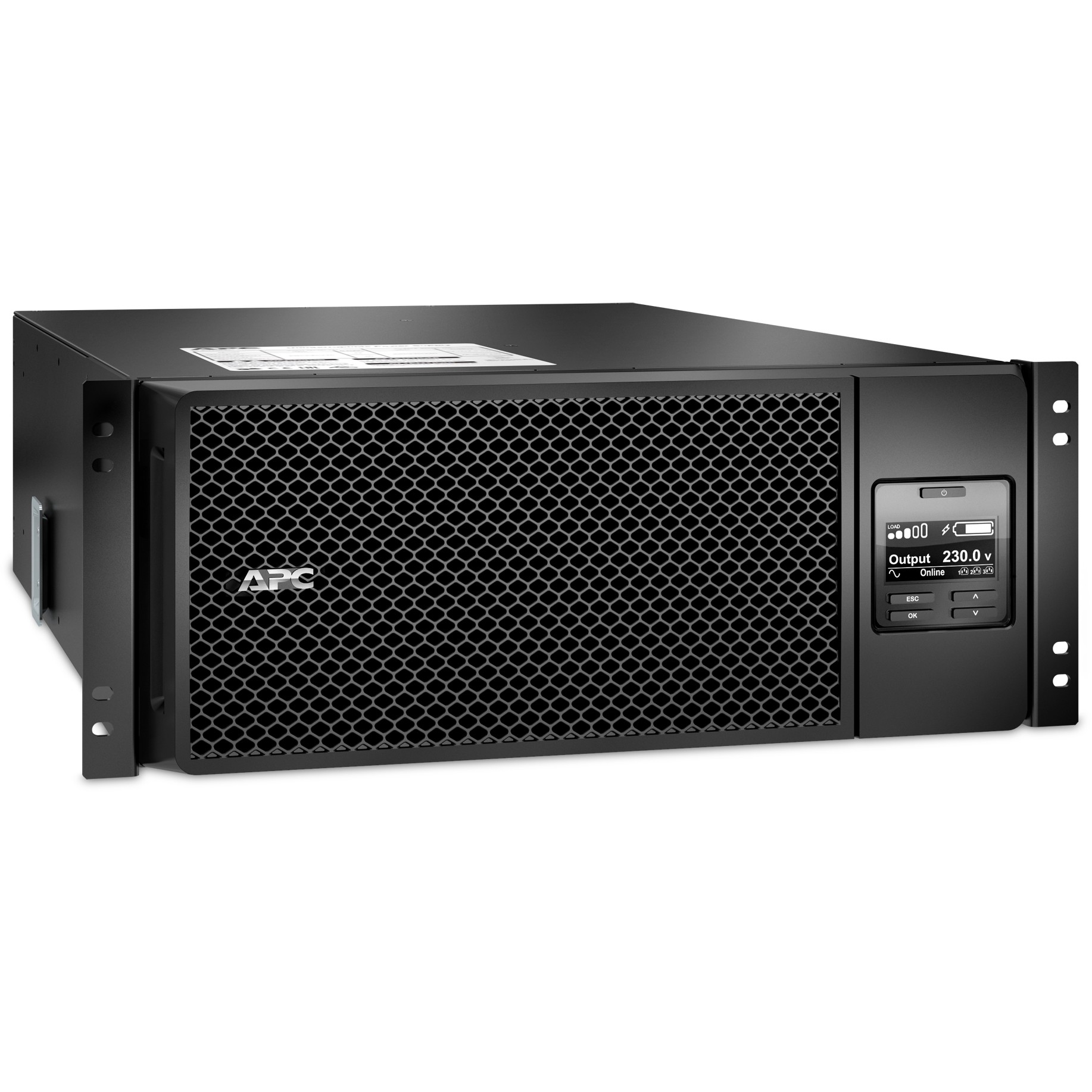 APC Smart-UPS SRT6KRMXLI – 6000VA / 6000W Rack 4U Online UPS, Double Conversion, Pure Sine Wave, Rackmount Enterprise UPS