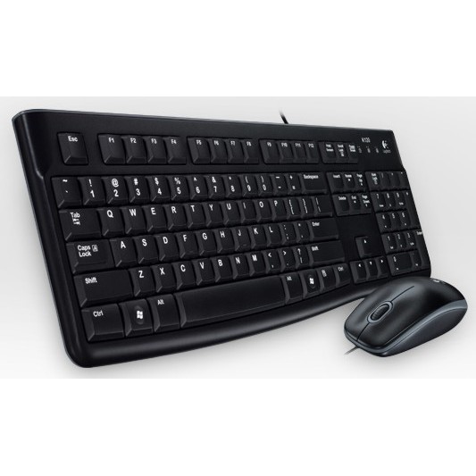 Set Tastierë dhe Maus Logitech MK120 Corded Desktop QWERTZ DE