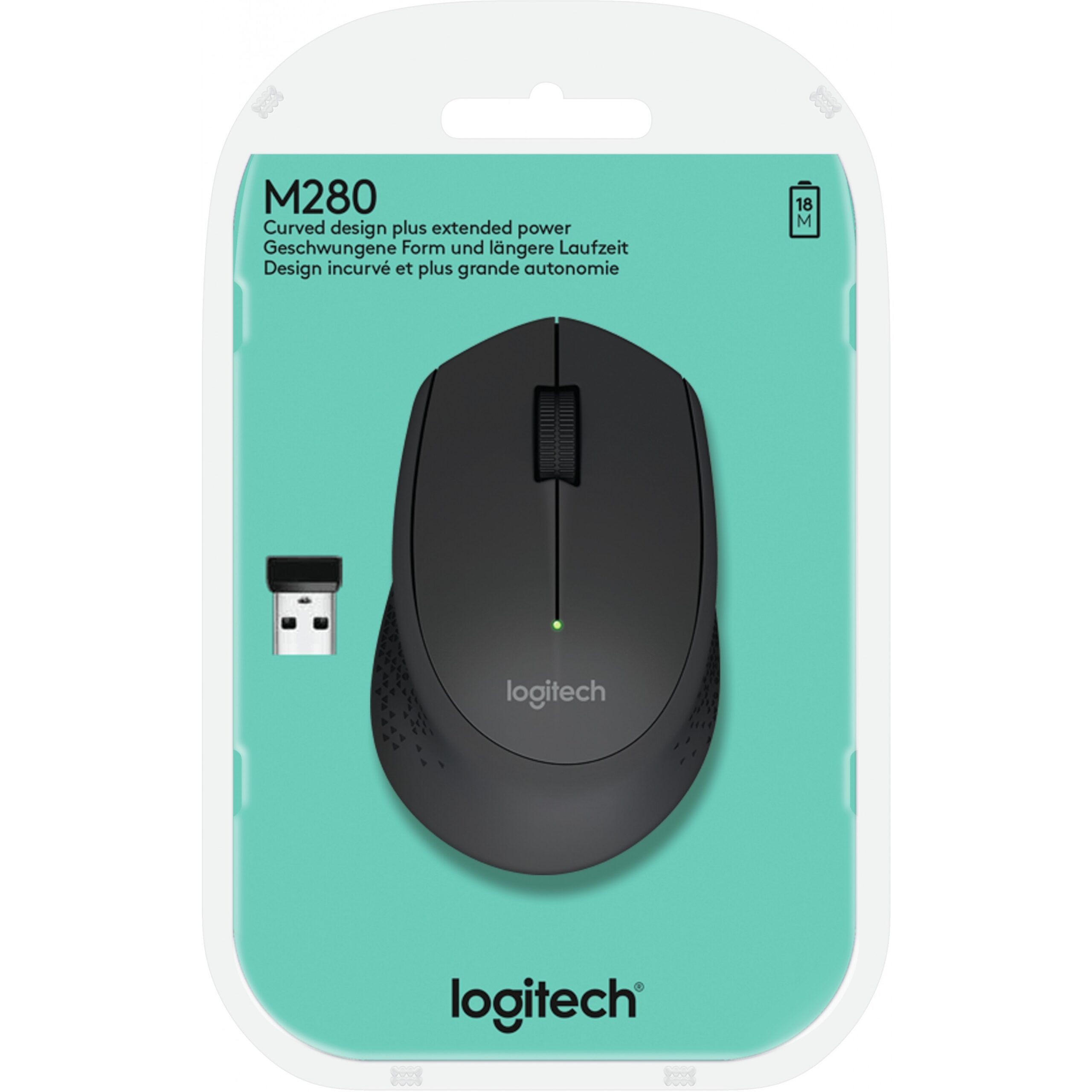 Maus Pa kabllo Logitech M280 wireless e zezë - Figura 5