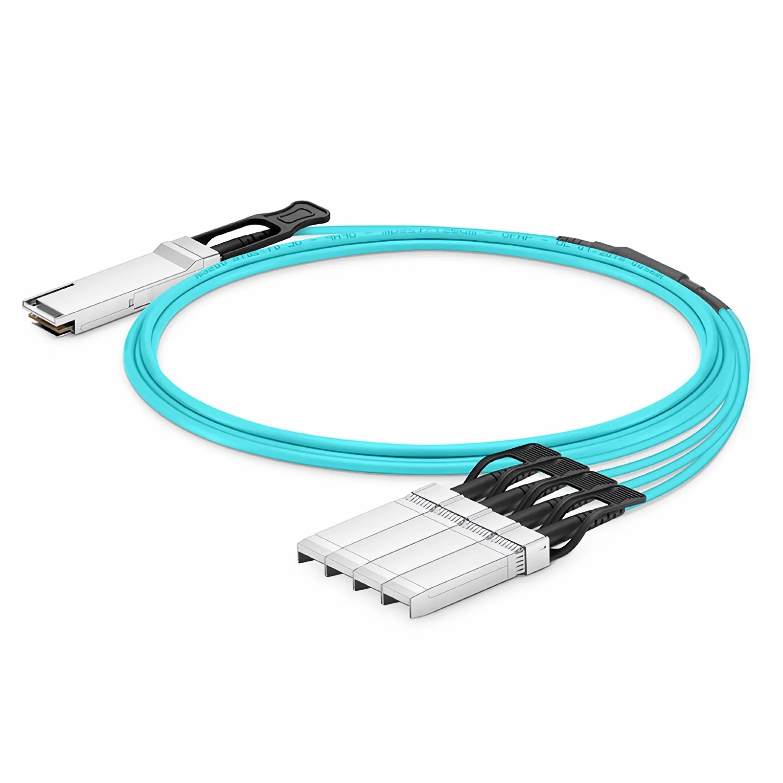 Kabllo për SSD/HDD Broadcom LSI 40GbE QSFP+ to 4× 10GbE SFP+ Breakout AOC – 3m by Avago - Figura 2