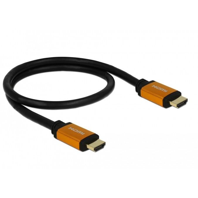 Kabllo HDMI DELOCK Ultra High Speed / 48Gbps / 8K / 60Hz / St–St / 0.5m - Zezë
