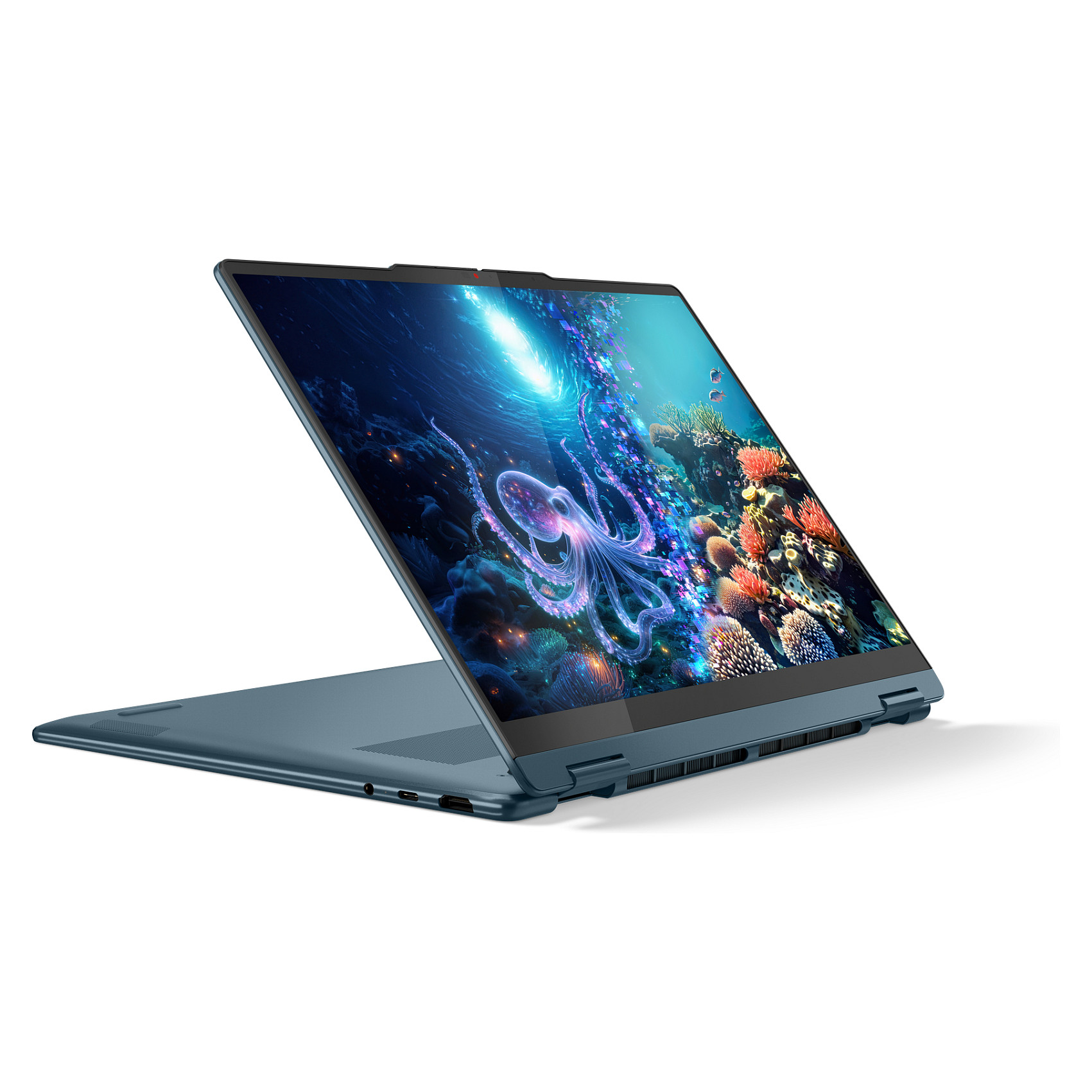 Laptop Lenovo Yoga 7 2-in-1 / Ryzen AI 5 340 / 16GB LPDDR5x / 512GB / 14" WUXGA OLED / Touchscreen / Radeon 840M / DE - Blu/Gjelbër - Figura 2