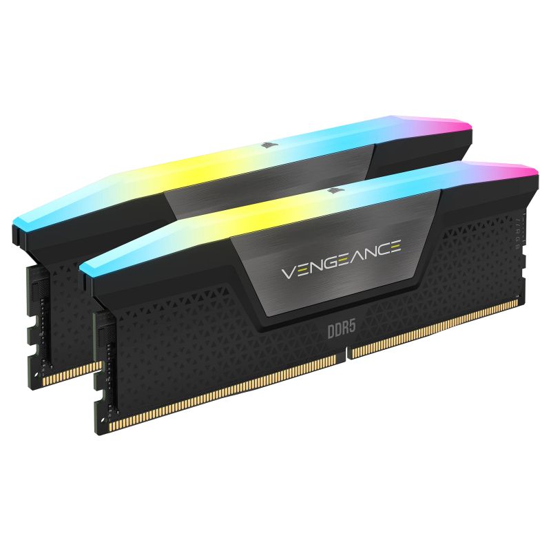 RAM Memorie DDR5 Corsair Vengeance RGB KIT 16GB(2x8GB) 5200MHz CL40 - Zezë - Figura 2