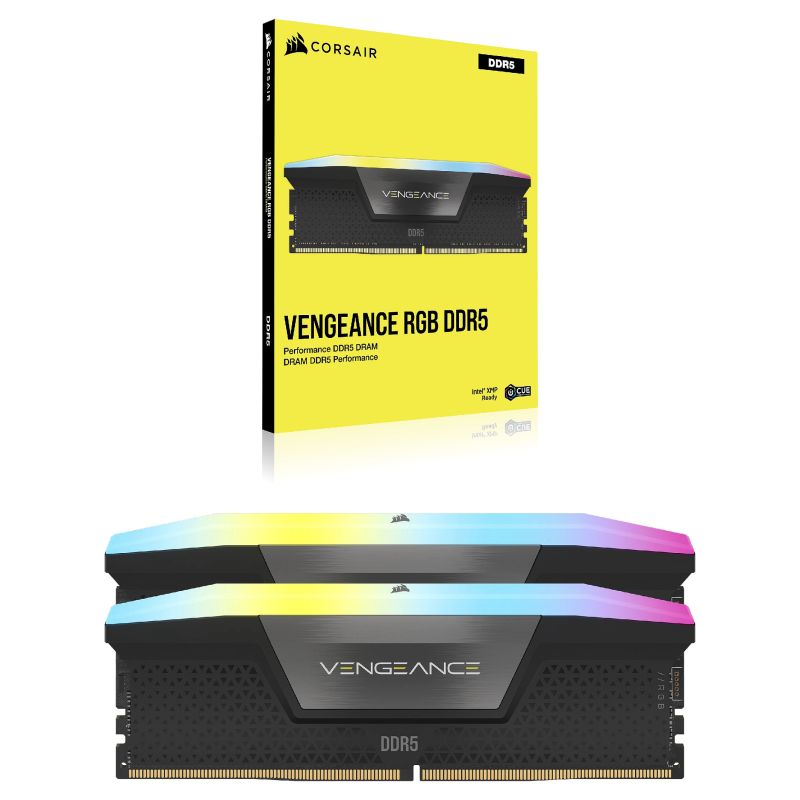 RAM Memorie DDR5 Corsair Vengeance RGB KIT 16GB(2x8GB) 5200MHz CL40 - Zezë - Figura 5