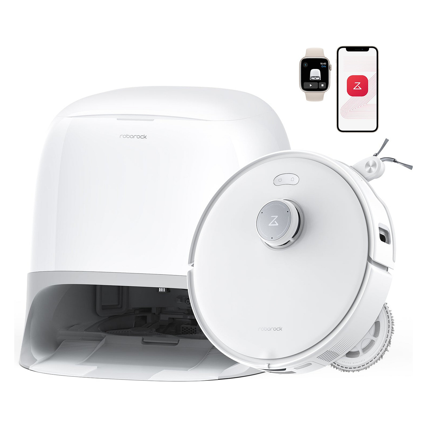 Fshesë Robotike Qrevo Curv 5A1 / Multifunction Docking Station 3.0 - Bardhë