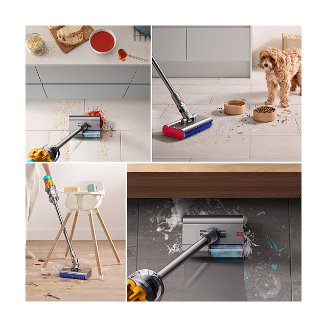 Fshesë me vakum pa kabllo Dyson V12s Detect Slim Submarine - Nickel / Yellow - Figura 3