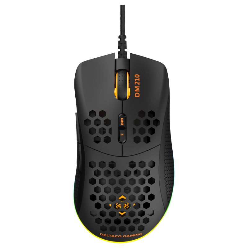 Maus Gaming Deltaco DM210 RGB - Zezë - Figura 3