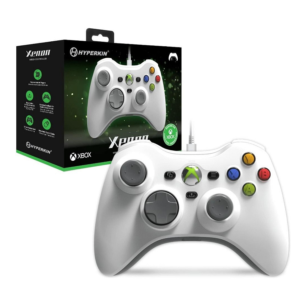 Kontroller për Xbox Hyperkin Xenon Wired – Bardhë - Figura 4