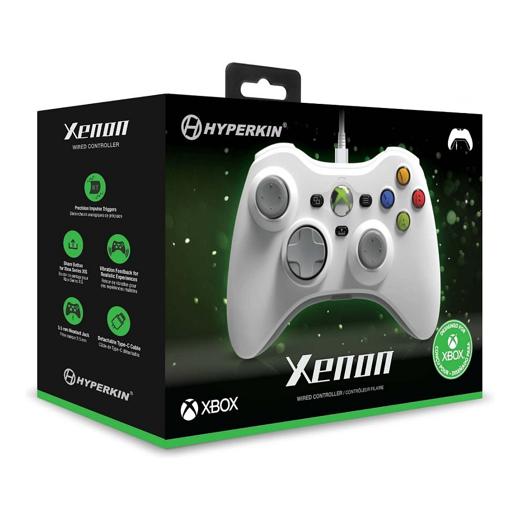 Kontroller për Xbox Hyperkin Xenon Wired – Bardhë - Figura 5