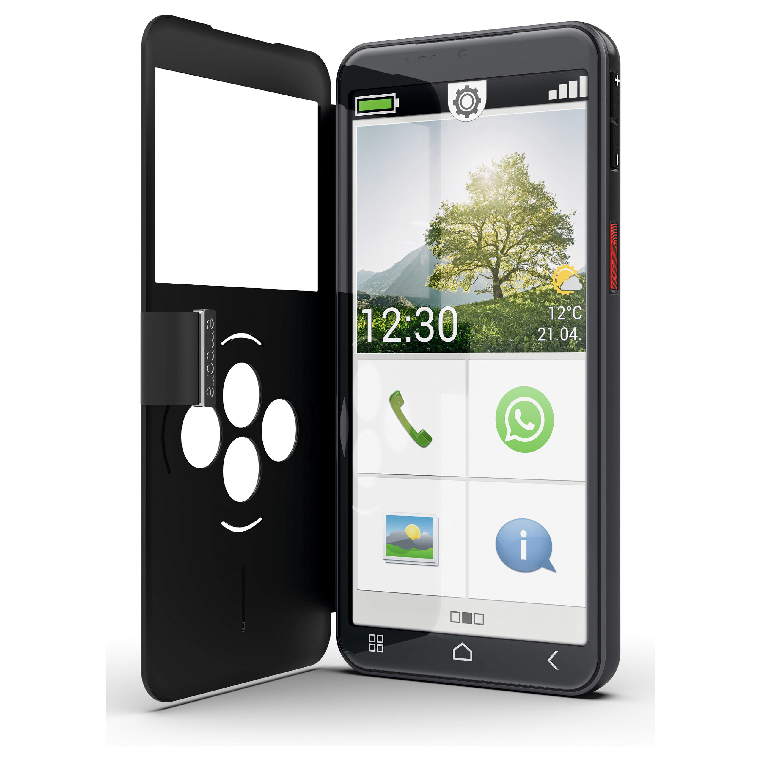 Telefon emporia SMART.7 lite / Dual Sim / 6GB / 128GB – Zezë - Figura 2