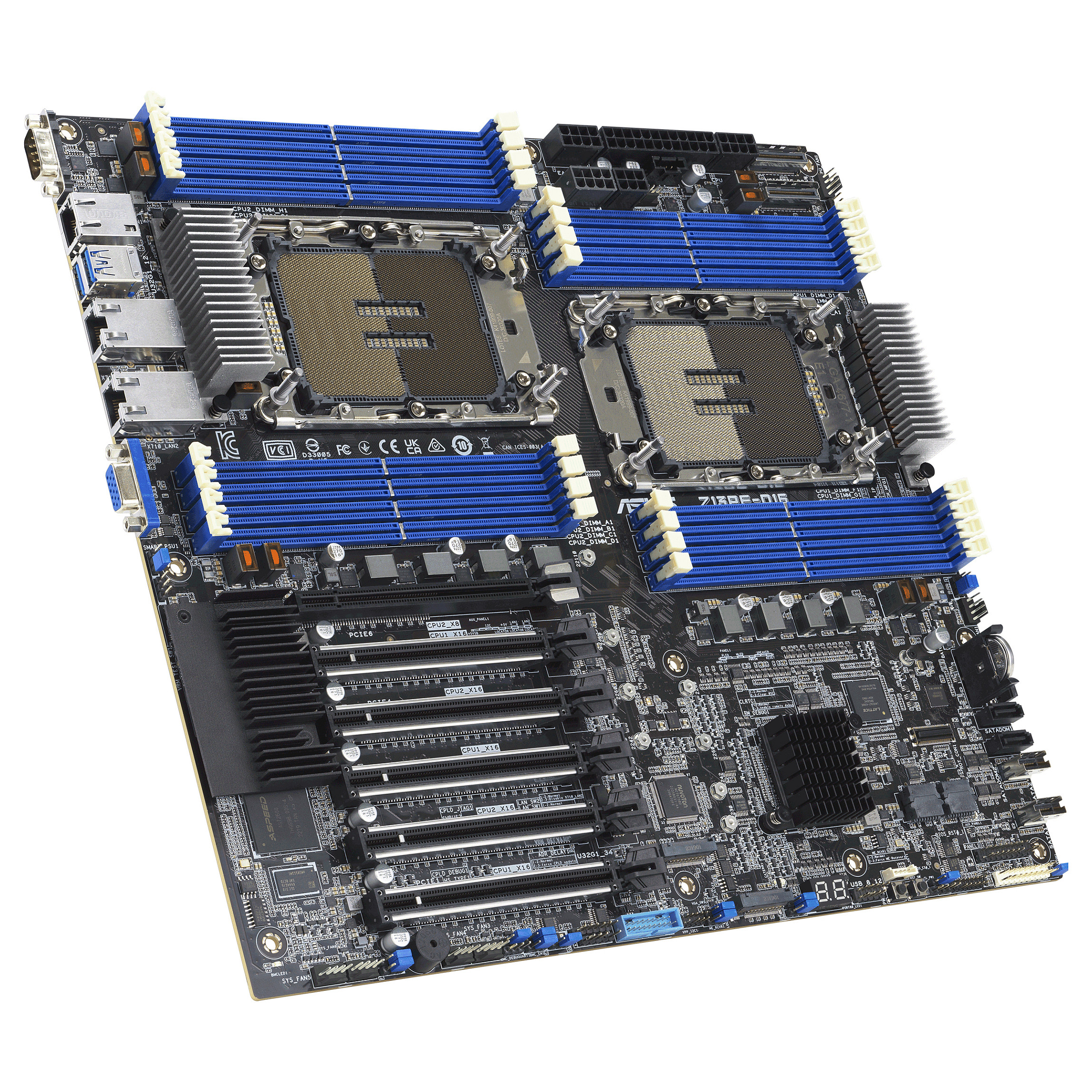 Pllakë Amë Server Intel ASUS Z13PE-D16 / E-ATX / 2x LGA 4677 / DDR5 / 2x10g