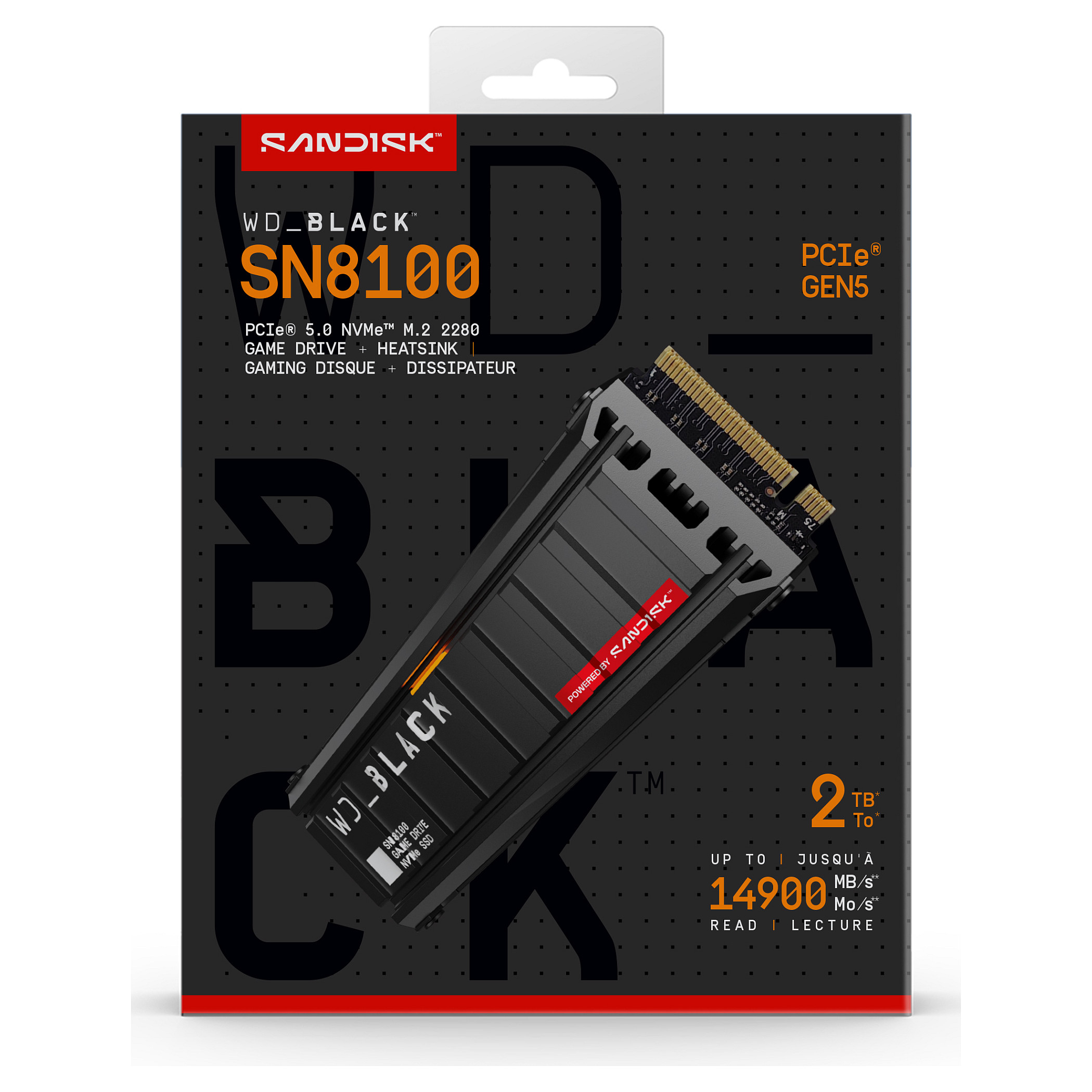 SSD të Brendshme Western Digital SN8100 2TB M.2 2280 NVMe w/ Heatsink Powered by SanDisk - Figura 5