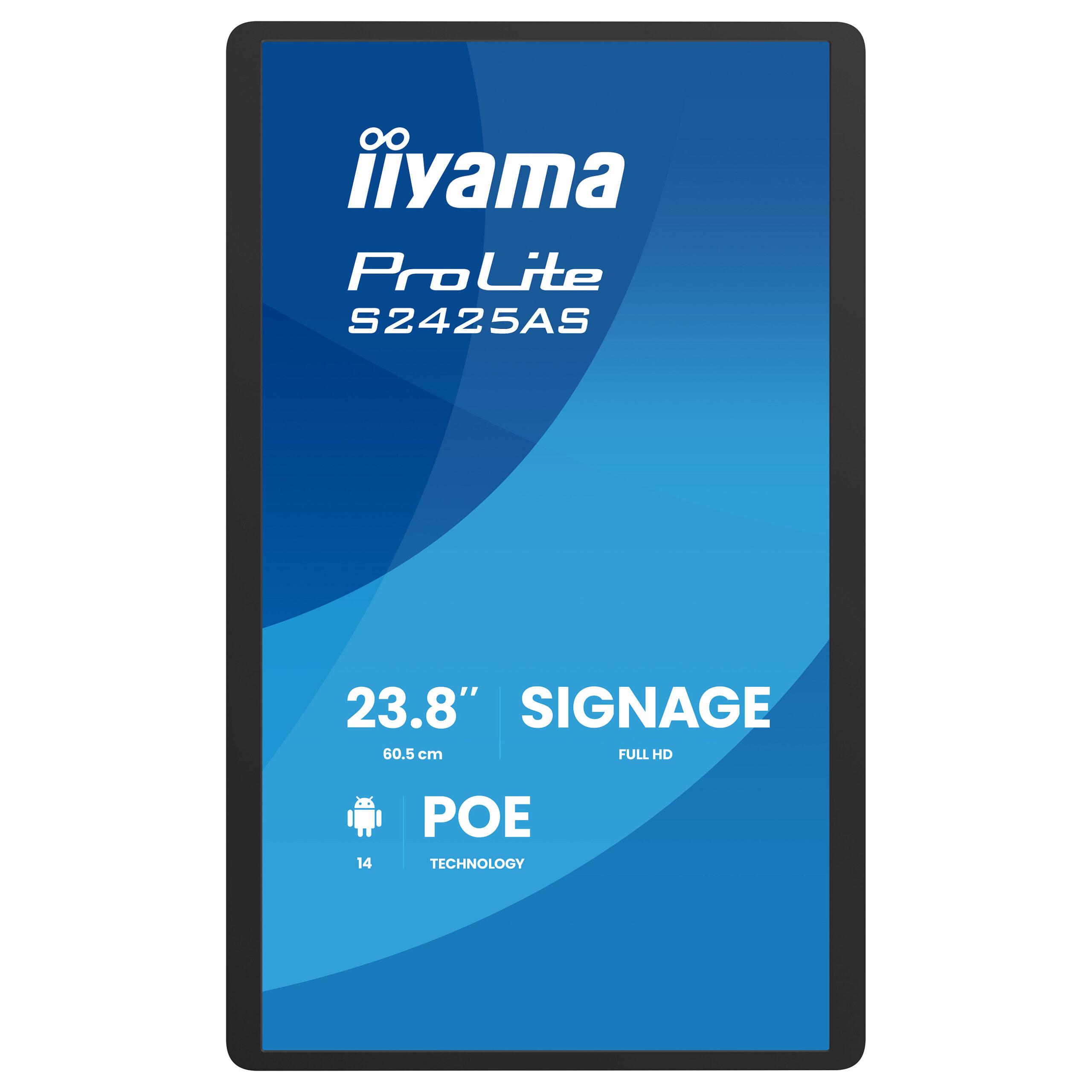 Monitor iiyama S2425AS-B1P / 23.8' / Full HD IPS LCD / 14 ms / USB - Zezë - Figura 2
