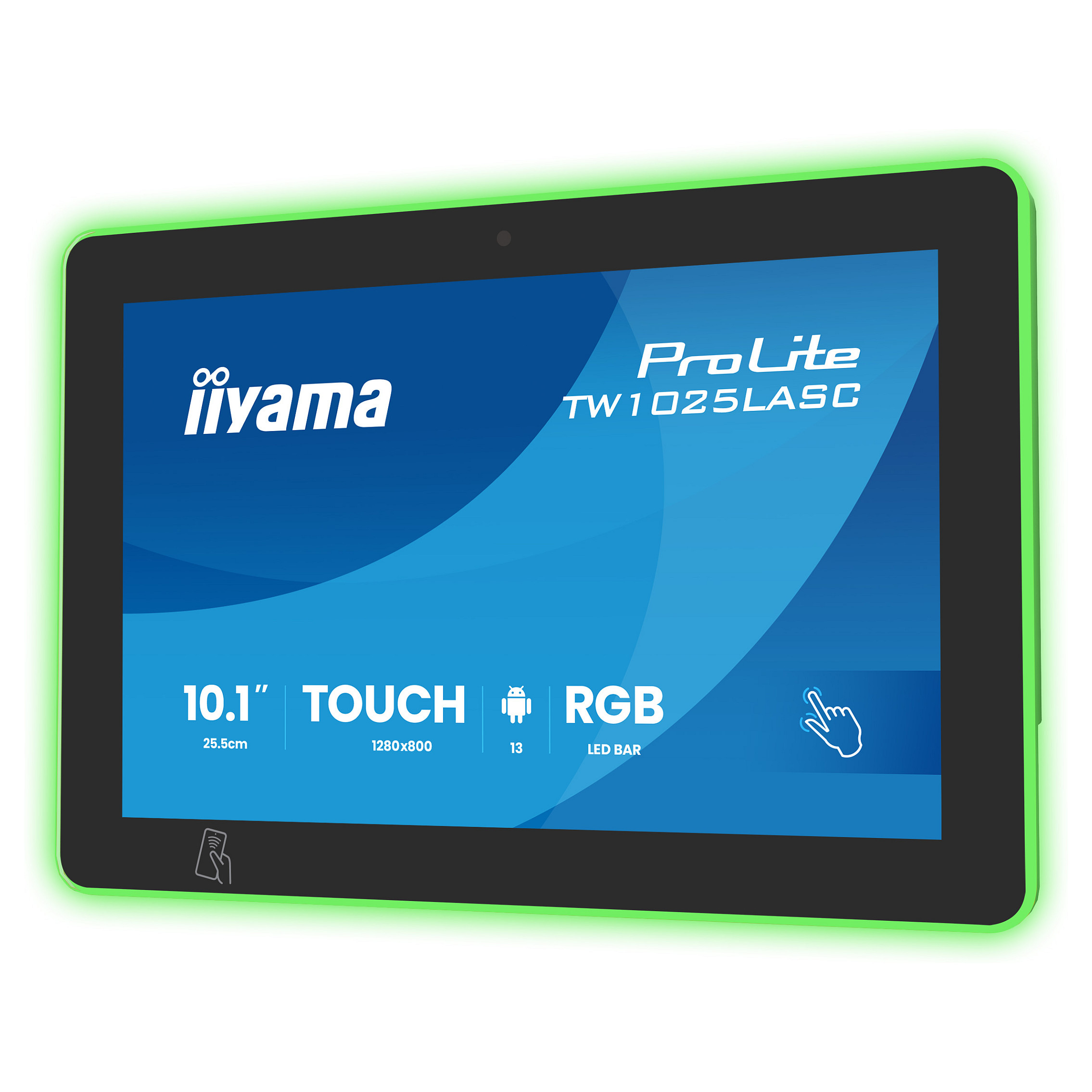 Monitor iiyama TW1025LASC-B3PNR / 10.1" / WXGA IPS LED Multi Touch / 25ms / Card Reader - Zezë - Figura 3