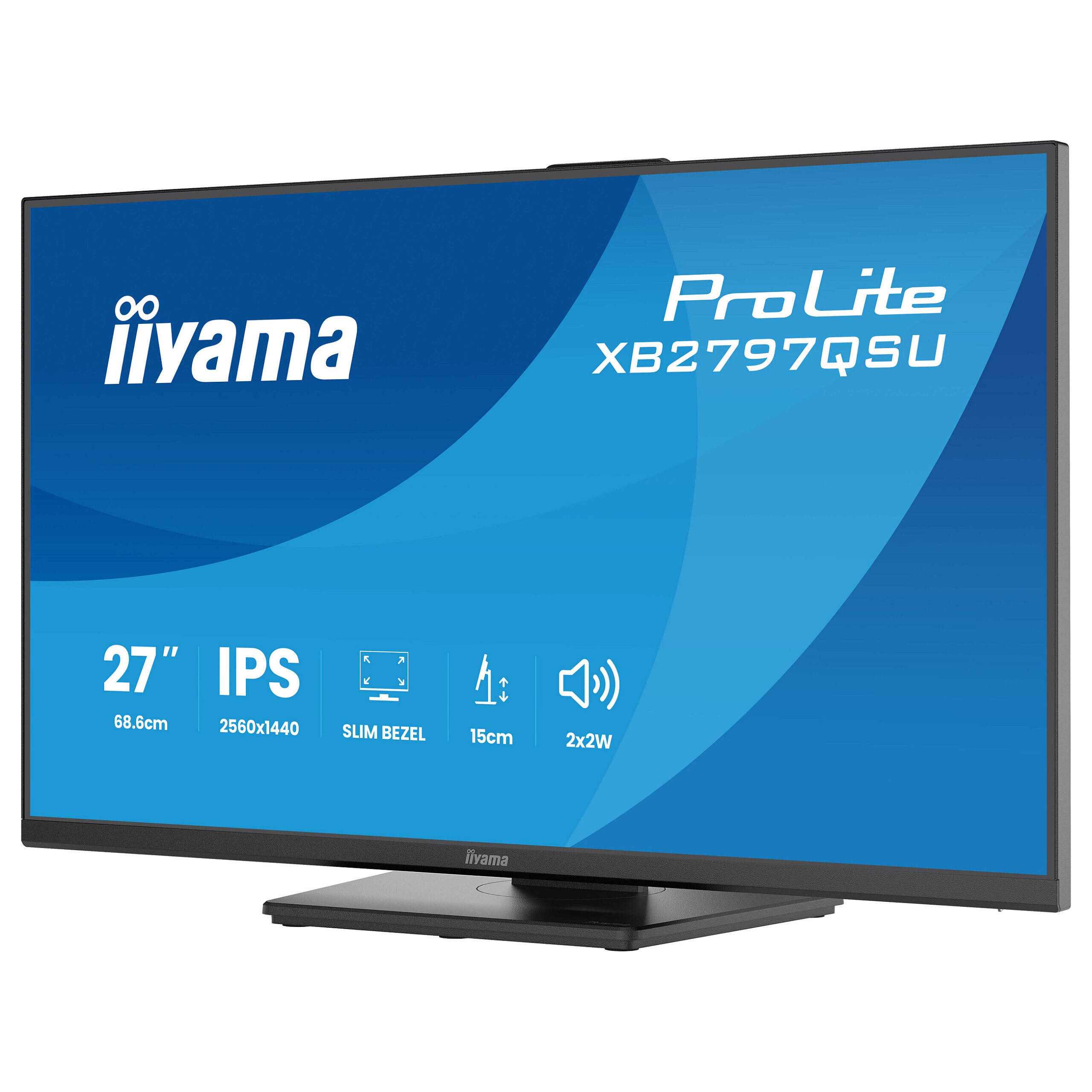 Monitor iiyama ProLite XB2797QSU-B1 / 27"/ Quad HD IPS LED / 75Hz / 1ms / HDMI+DP - Zezë - Figura 4