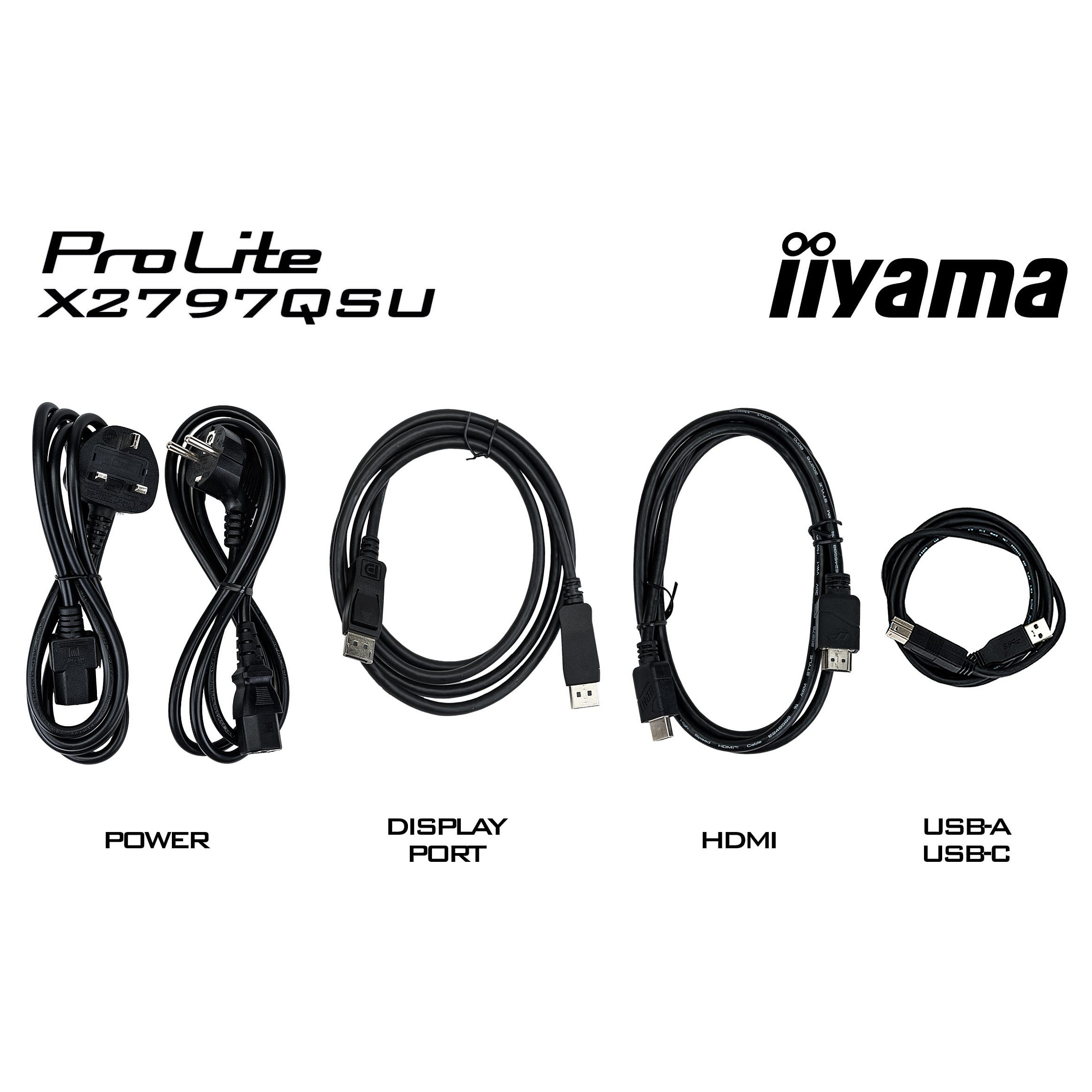 Monitor iiyama ProLite X2797QSU-B1 / 27' / Quad HD IPS LED / 75Hz / 1ms / HDMI+DP - Zezë - Figura 4