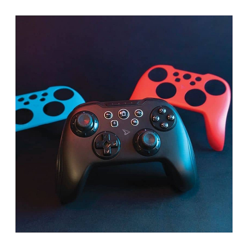 Kontroller për Nintendo Lexip X Steelplay Wireless Customizable Controller + 2 Cases - Zezë - Figura 3