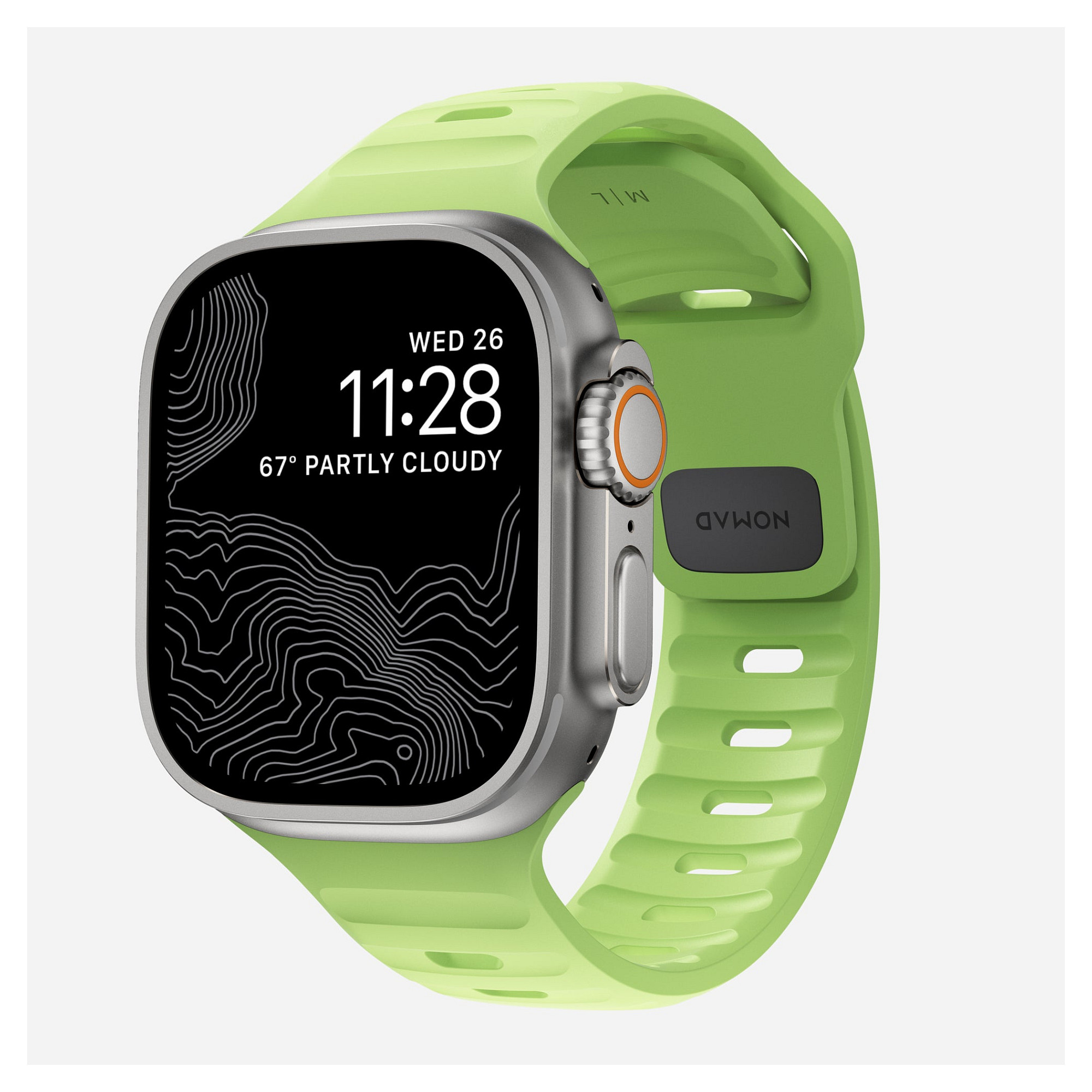 Rripa për ora Nomad Sport Band / 46mm/ 49mm - Gjelbër e hapur