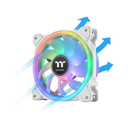 Ftohës për Kasë 140mm Thermaltake SWAFAN 14 RGB / TT Premium Edition / 3 Pack - Bardhë - Figura 2