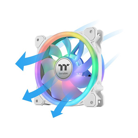 Ftohës për Kasë 140mm Thermaltake SWAFAN 14 RGB / TT Premium Edition / 3 Pack - Bardhë - Figura 3