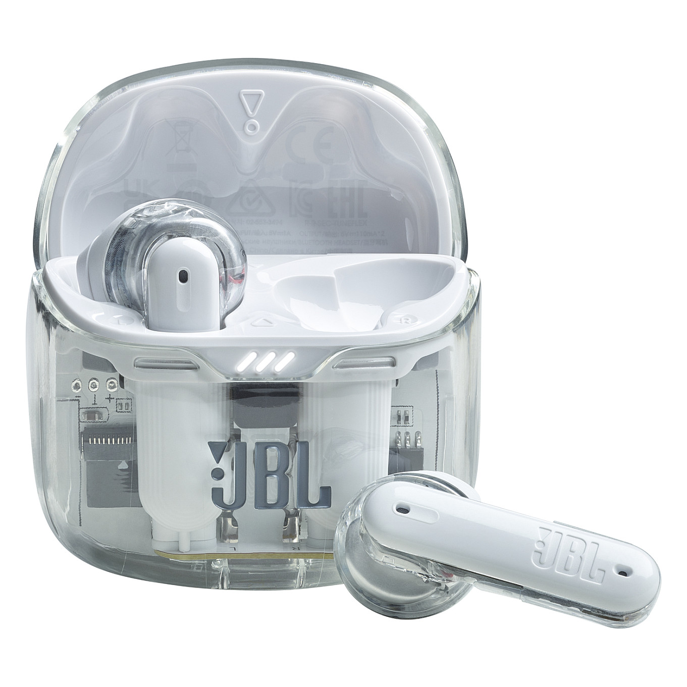 Kufje pa kabllo JBL Tune Flex True Ghost Edition Wireless NC - Bardhë