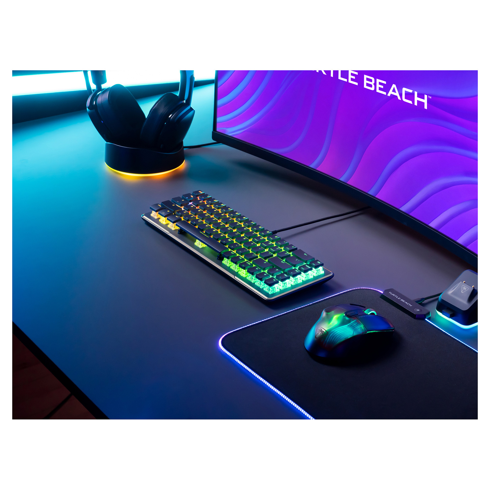 Tastierë Gaming Turtle Beach Vulcan II Mini / Red Switch / Wired / QWERTY / German Language - Zezë - Figura 5