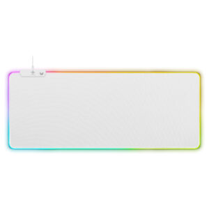 Mauspad Gaming RGB Deltaco WMP90 XL 900x360x4mm -Bardhë