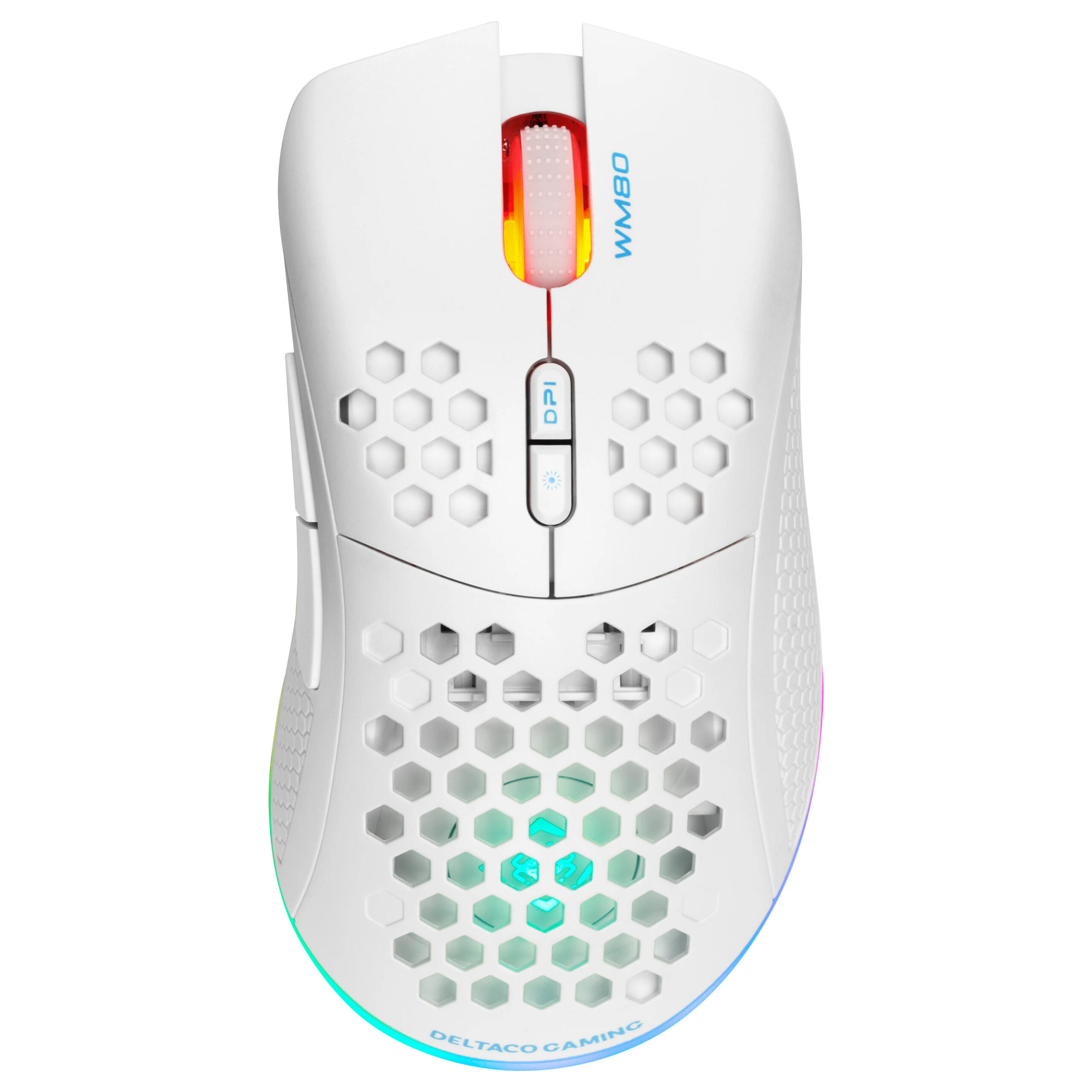 Maus Gaming Deltaco / USB / RGB – Bardhë - Figura 4