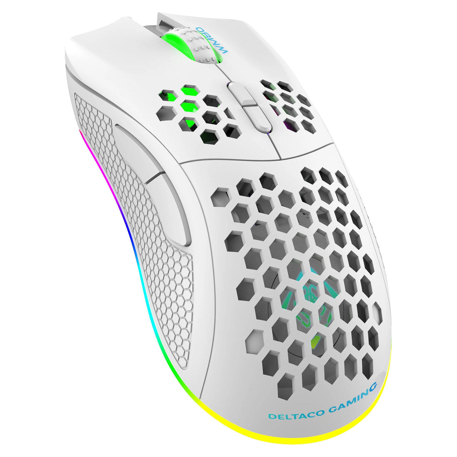 Maus Gaming Deltaco / USB / RGB – Bardhë - Figura 5