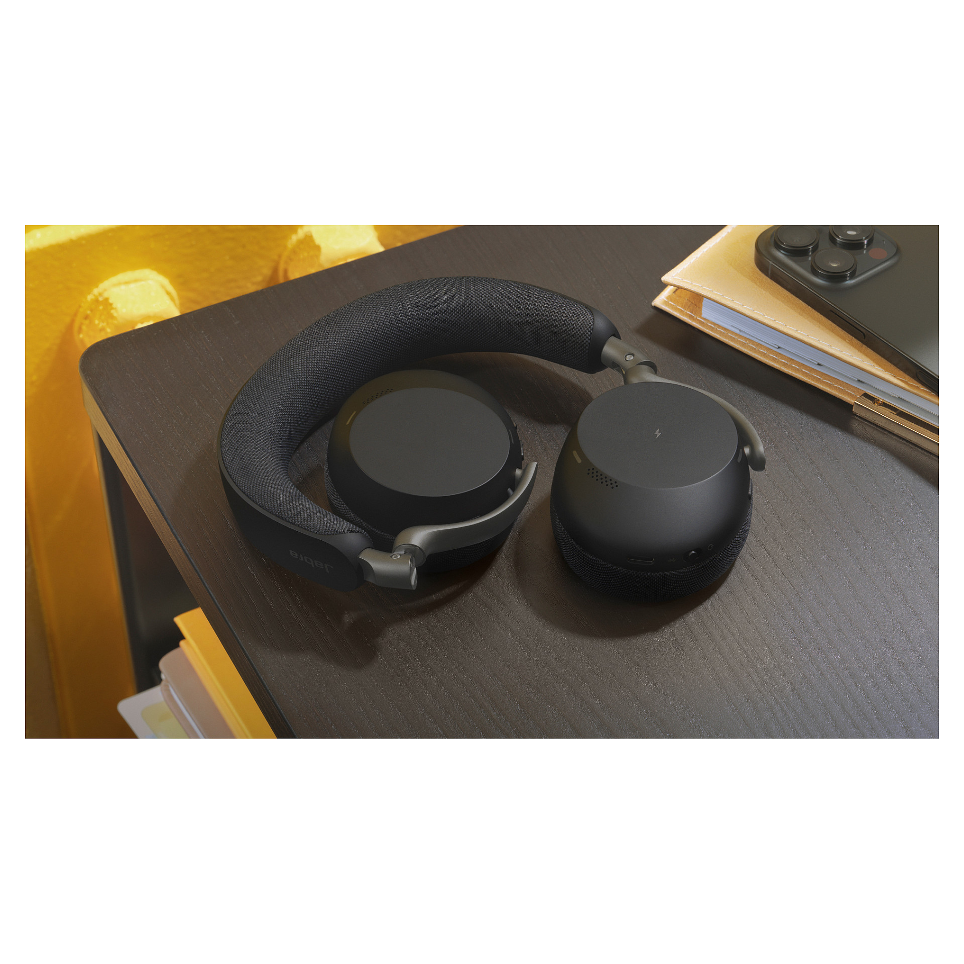 Kufje pa kabllo Jabra Evolve3 75 UC / Base Station / Link 390a - Zezë - Figura 2