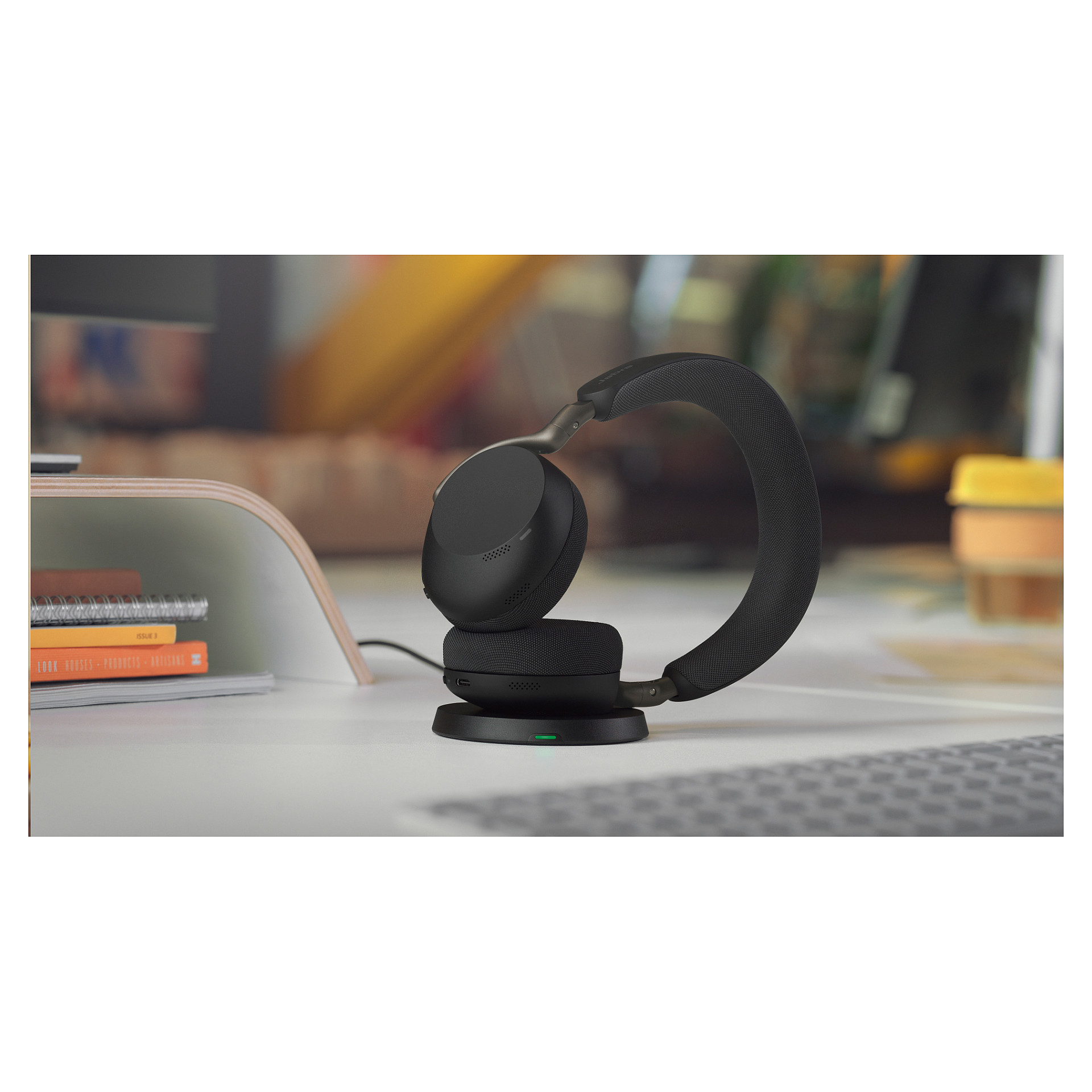 Kufje pa kabllo Jabra Evolve3 75 UC / Base Station / Link 390c - Zezë - Figura 3