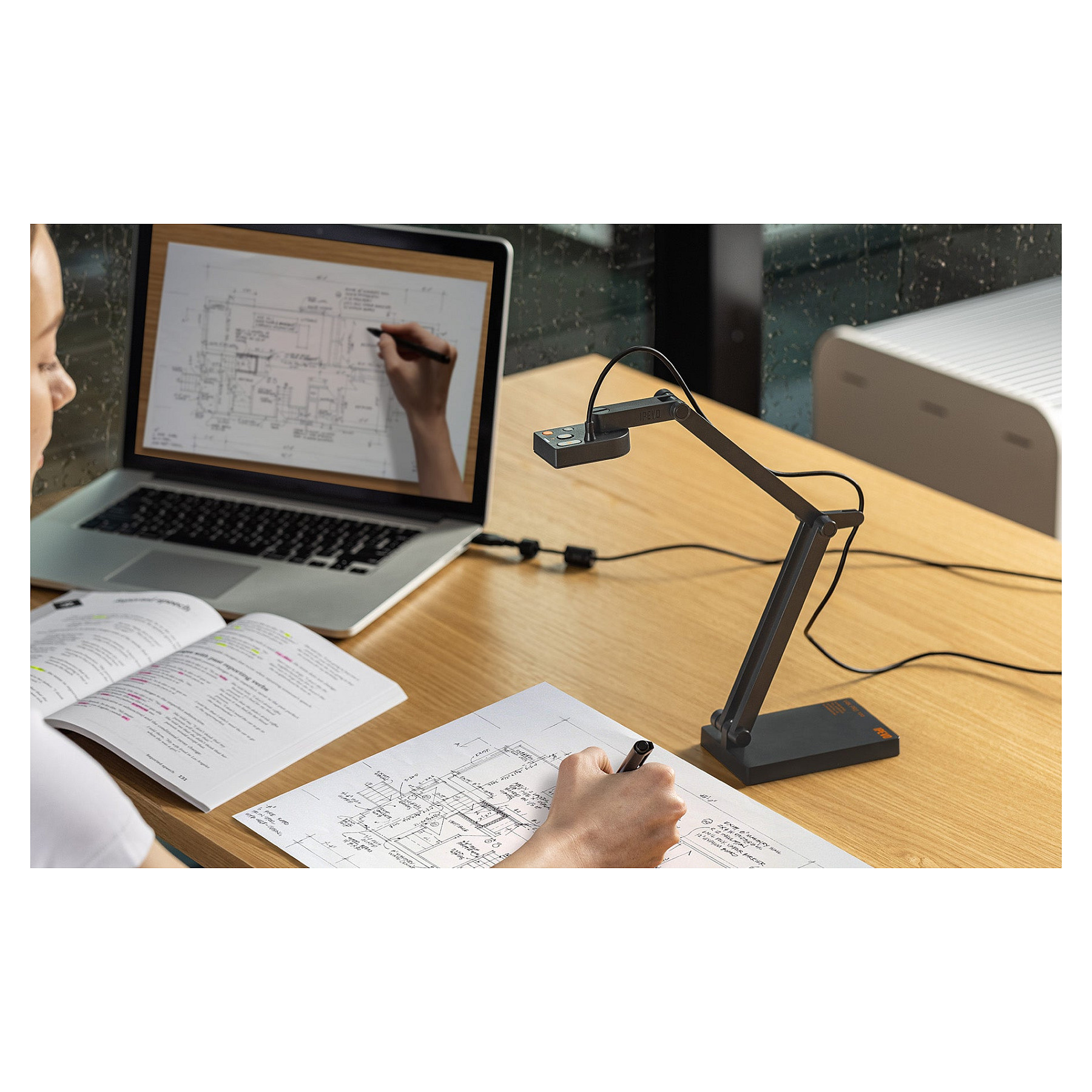 Kamerë Visualiser IPEVO V4K PRO 120 Ultra HD USB – Zezë - Figura 3